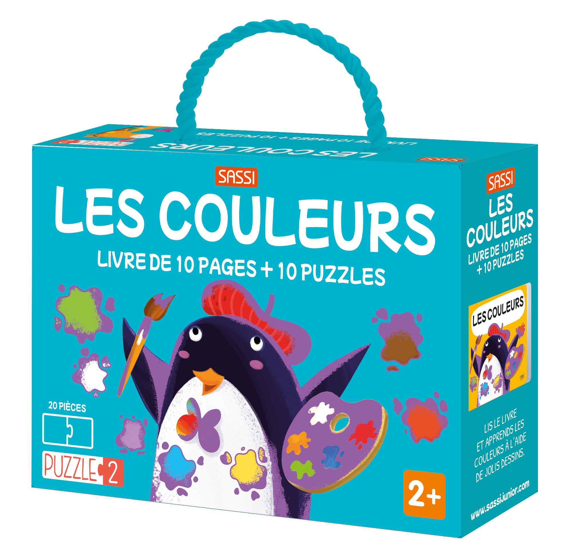 PUZZLE 2. LES COULEURS - LE LIVRE DE 10 PAGES + 10 PUZZLES