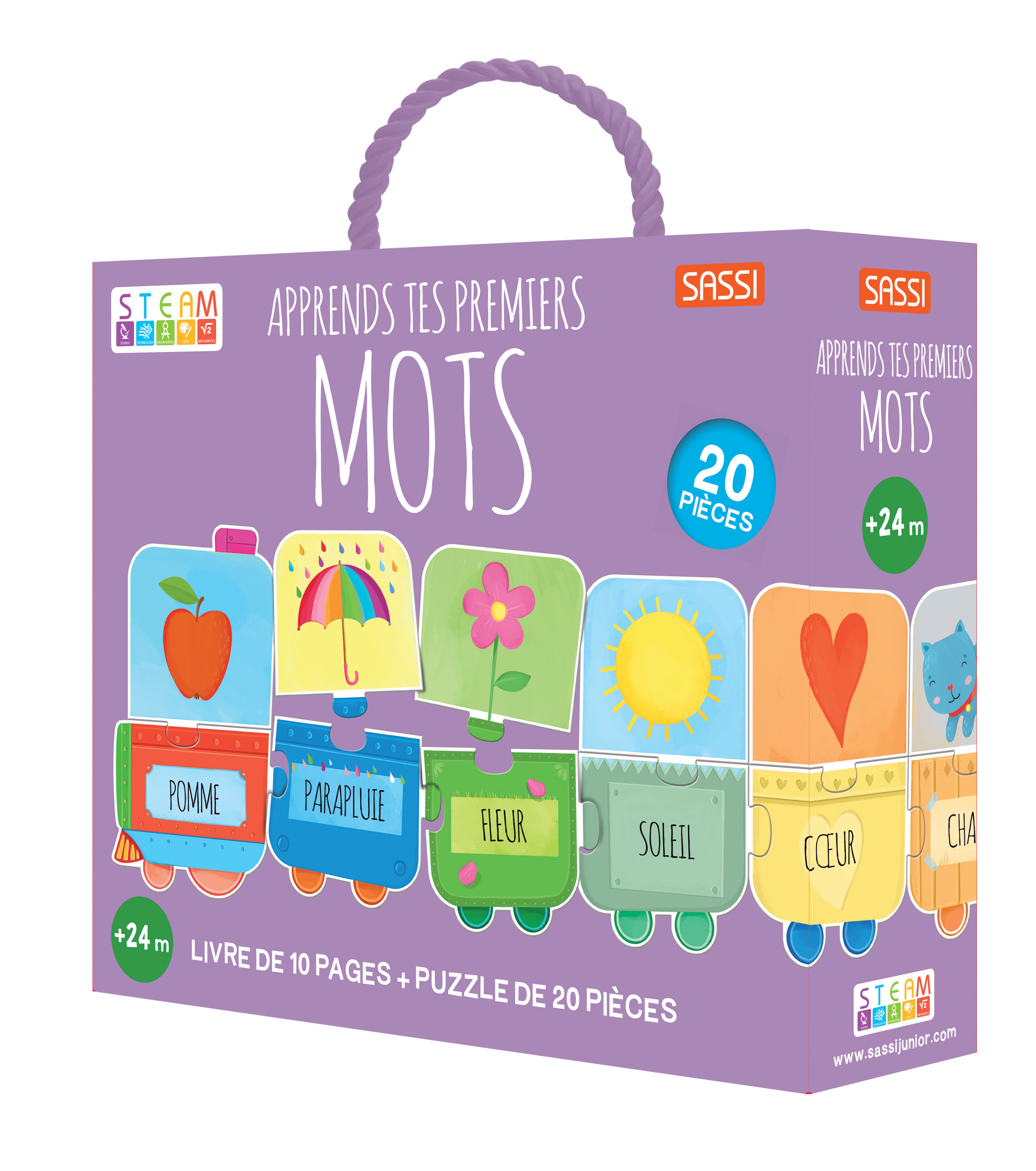 STEAM PUZZLE - APPRENDS TES PREMIERS MOTS - N.E. 2024 (RESTYLING)