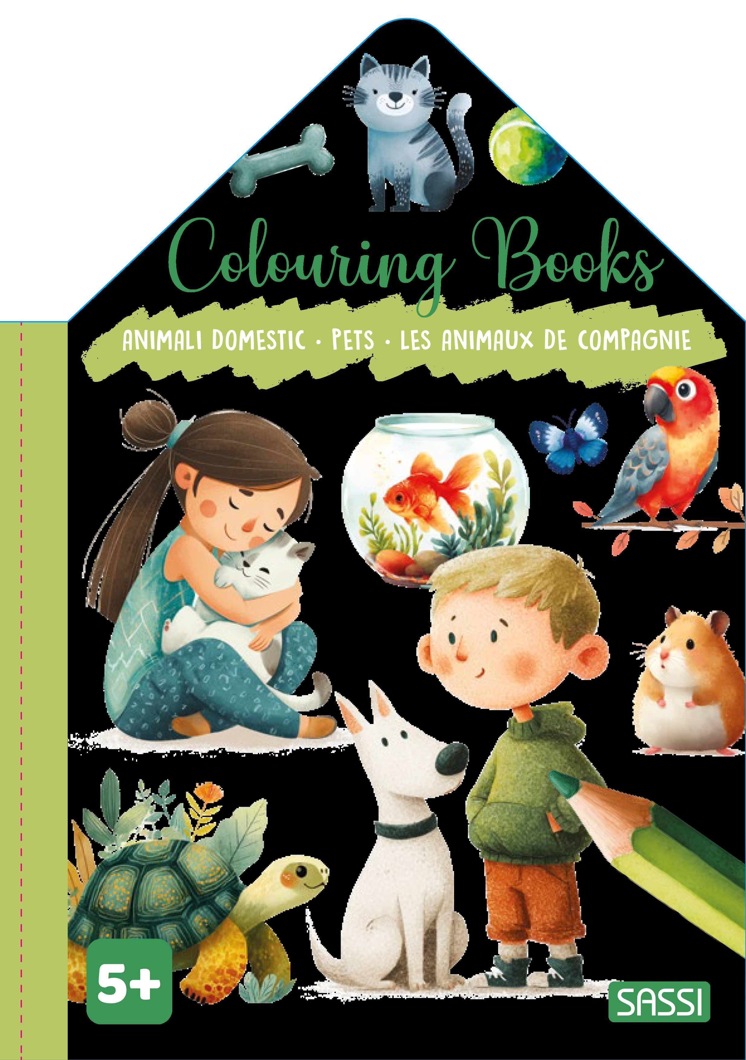 COLOURING BOOKS - LES ANIMAUX DE COMPAGNIE