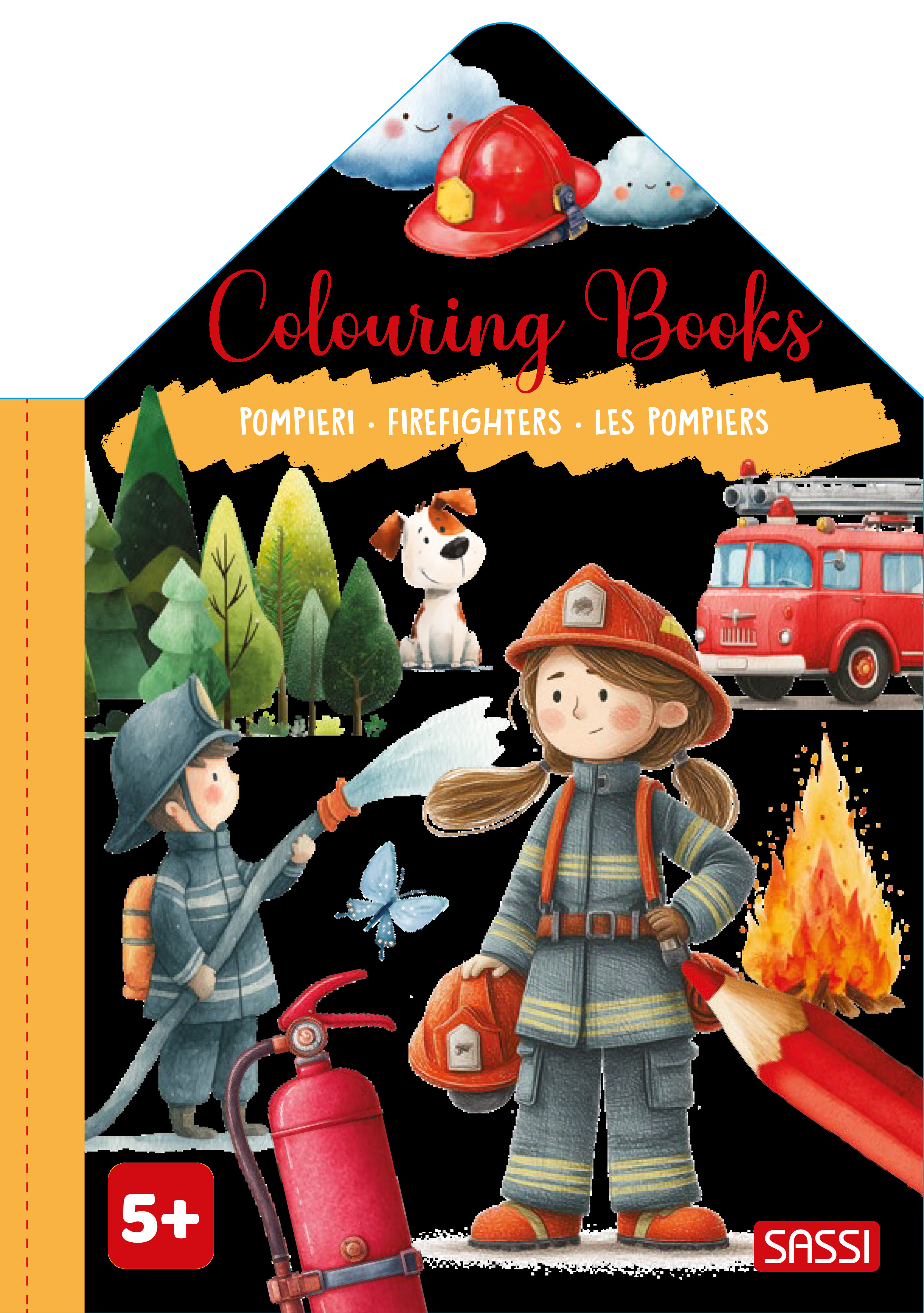 COLOURING BOOKS - LES POMPIERS