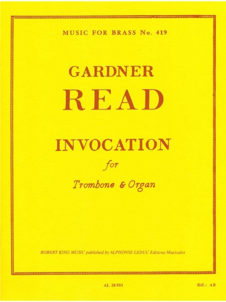 GARDNER READ: INVOCATION (TROMBONE & ORGAN)