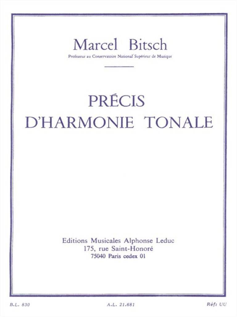 MARCEL BITSCH - PRECIS D HARMONIE TONALE