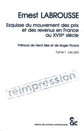 ESQUISSE DU MOUVEMENT DES PRIX ET DES REVENUS EN FRANCE AU XVIIIE SIECLE
