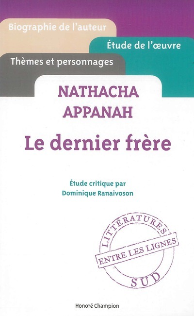 DERNIER FRERE. NATACHA APPANAH (LE)