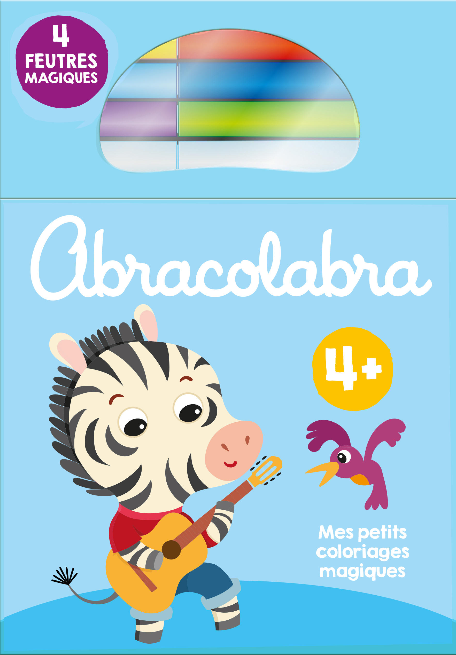 ABRACOLABRA : ZEBRE : COLORIAGE 4+ AVEC 4 FEUTRES
