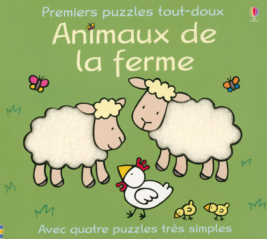 ANIMAUX DE LA FERME - PREMIERS PUZZLES TOUT-DOUX - AVEC QUATRE PUZZLES TRES