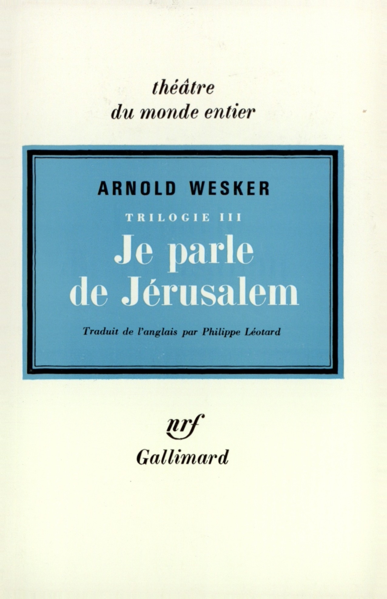 JE PARLE DE JERUSALEM