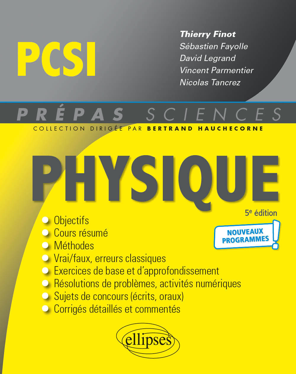 PHYSIQUE PCSI - PROGRAMME 2021