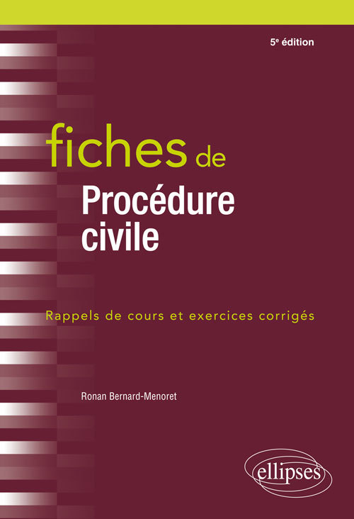 FICHES DE PROCEDURES CIVILES 5EME EDITION