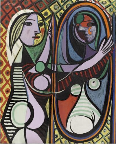 PABLO PICASSO GIRL BEFORE A MIRROR /ANGLAIS