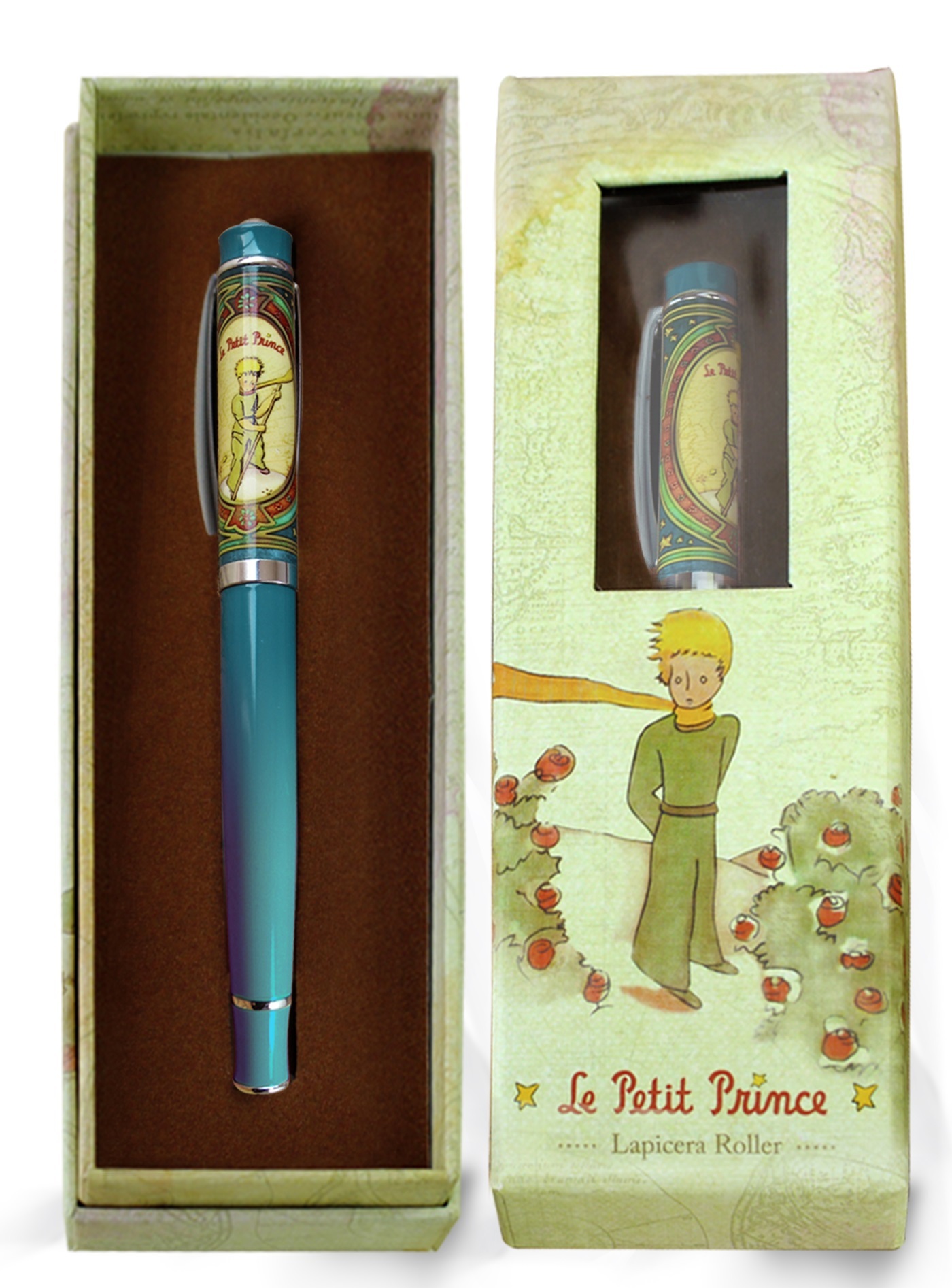 STYLO ROLLER - LE PETIT PRINCE - VERT20X50X178MM
