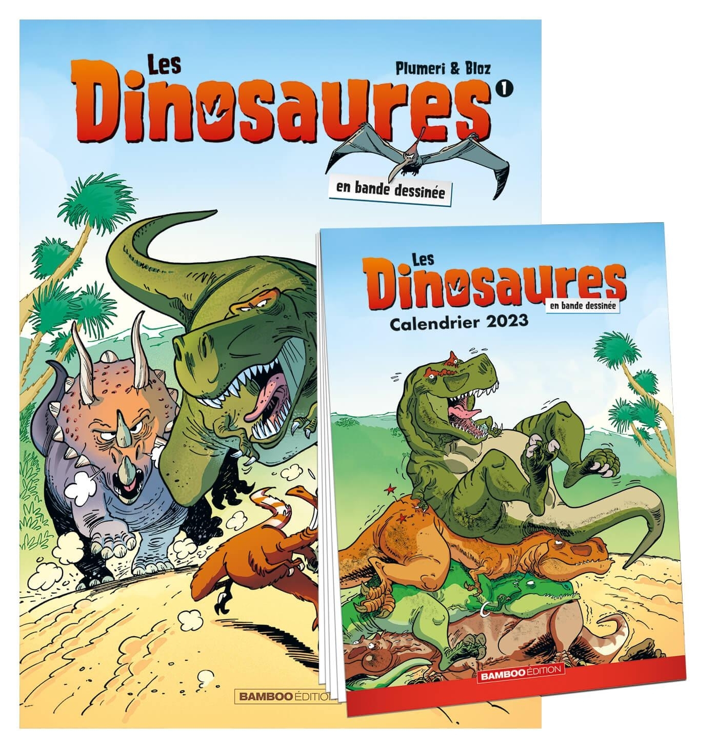 DINOSAURES EN BD - TOME 01 + CALENDRIER 2023 OFFERT