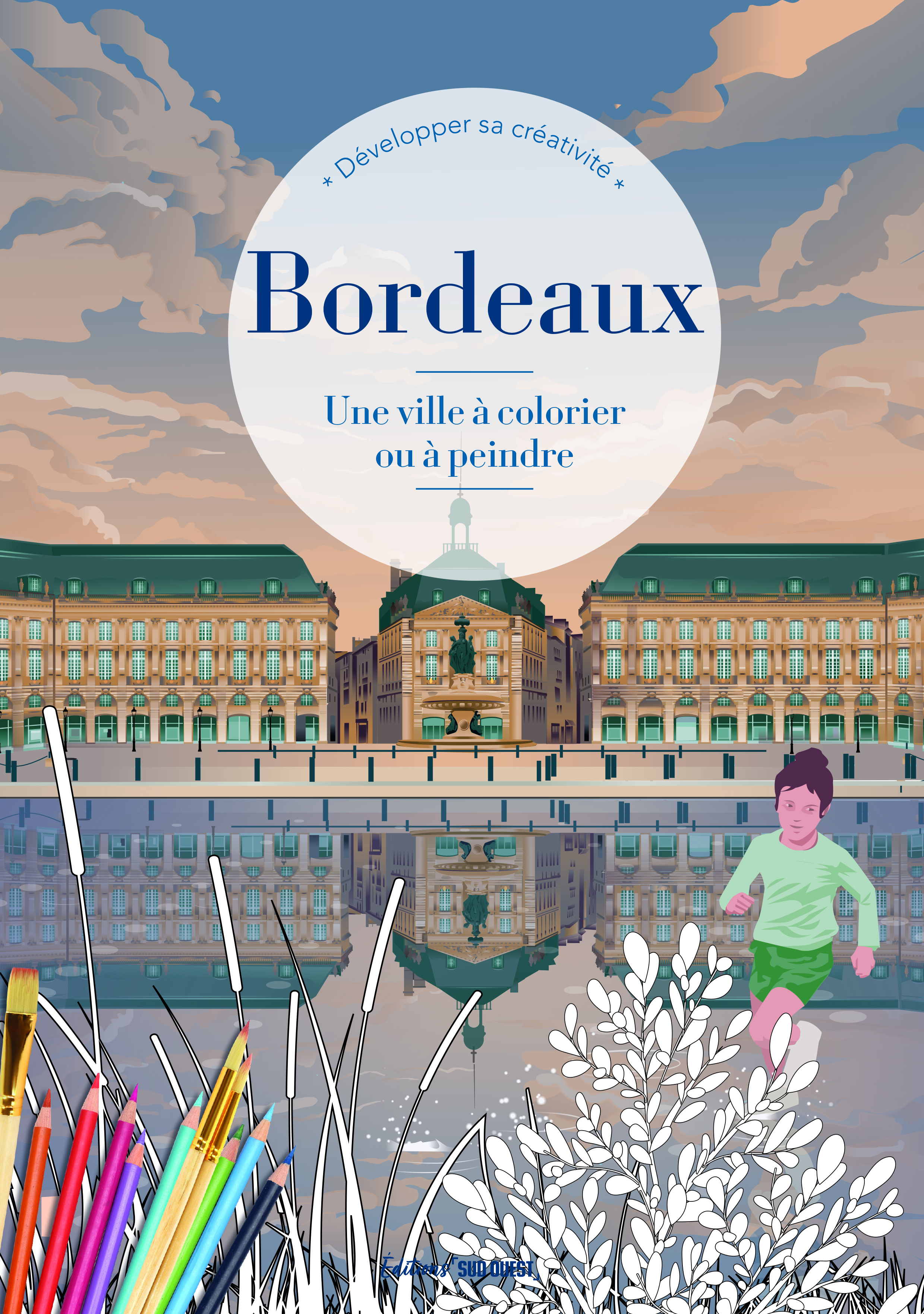 BORDEAUX - A COLORIER OU A PEINDRE