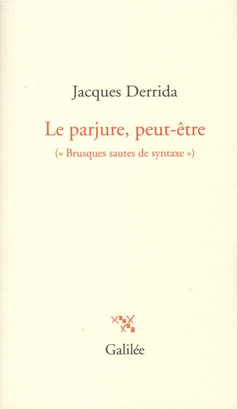 PARJURE PEUT-ETRE
