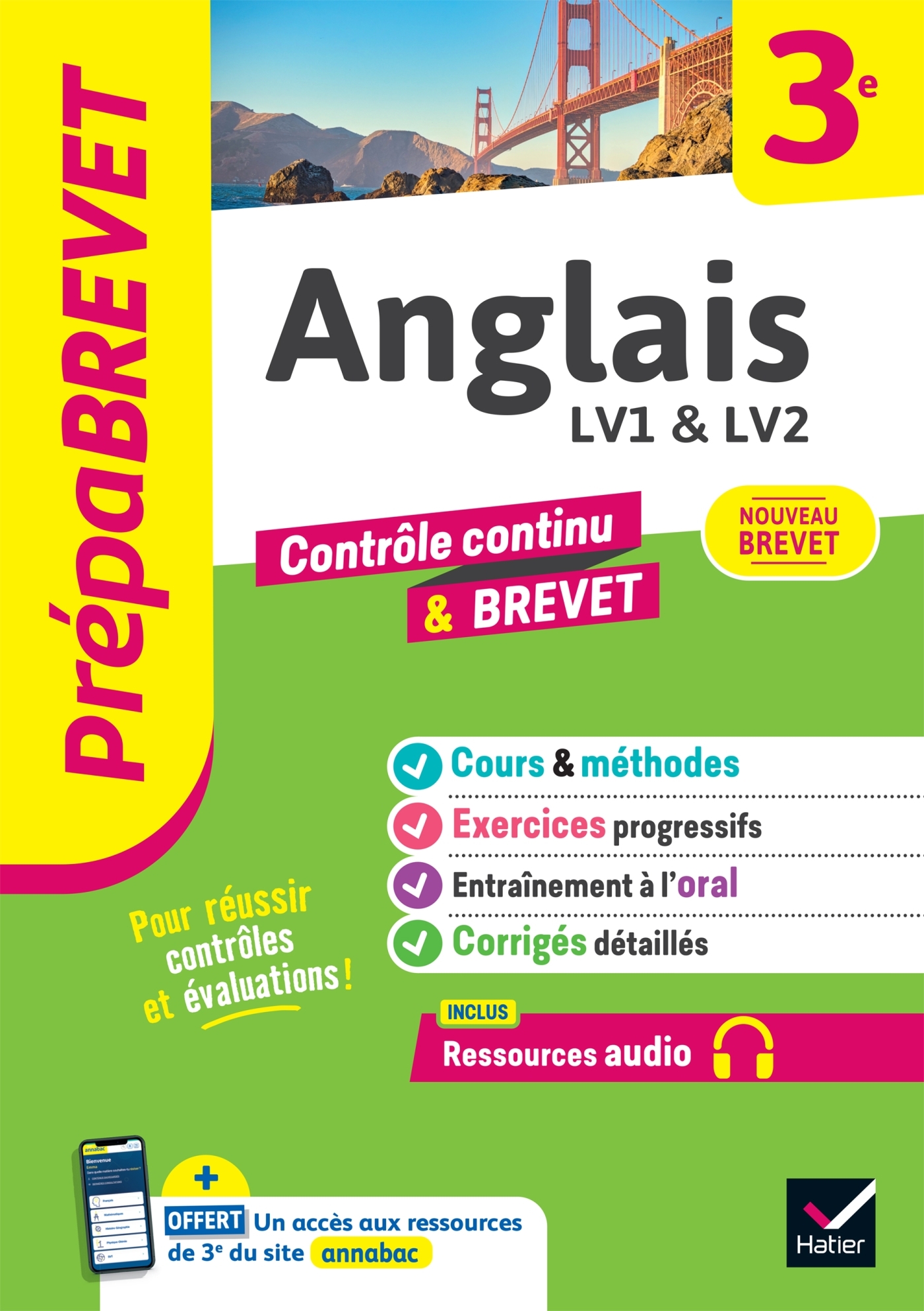 PREPABREVET ANGLAIS 3E - NOUVEAU BREVET 2025 - COURS, METHODES & ENTRAINEMENT