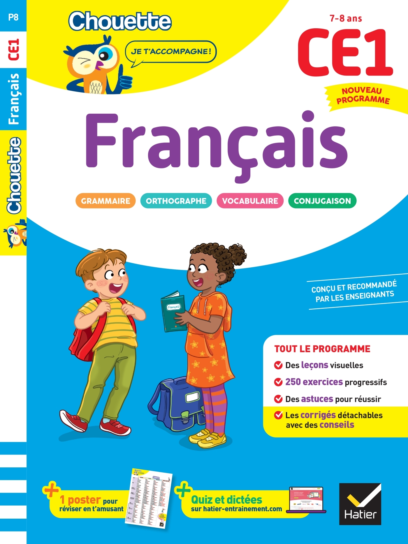 FRANCAIS CE1 - CAHIER DE SOUTIEN NOUVEAU PROGRAMME - LECONS ET EXERCICES CORRIGES