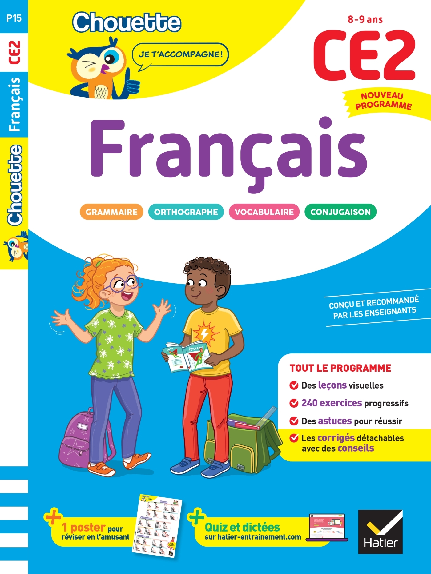 FRANCAIS CE2 - CAHIER DE SOUTIEN NOUVEAU PROGRAMME - LECONS ET EXERCICES CORRIGES