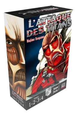 L´ATTAQUE DES TITANS - L´INTEGRALE - L´ATTAQUE DES TITANS COFFRET T01 A T04 - COFFRET 4 TOMES