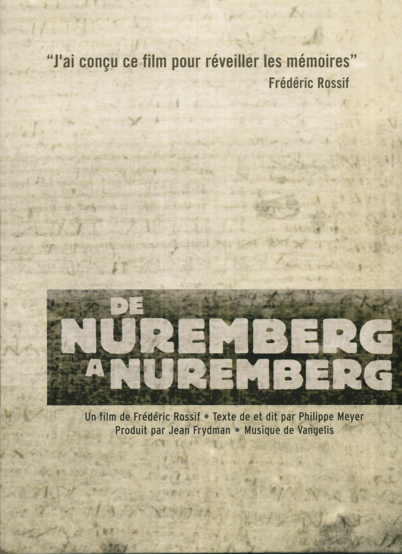 DE NUREMBERG A NUREMBERG DVD-