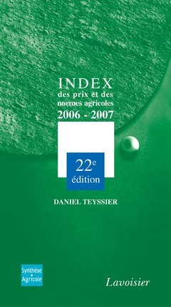 INDEX DES PRIX ET DES NORMES AGRICOLES 20062007 22 ED