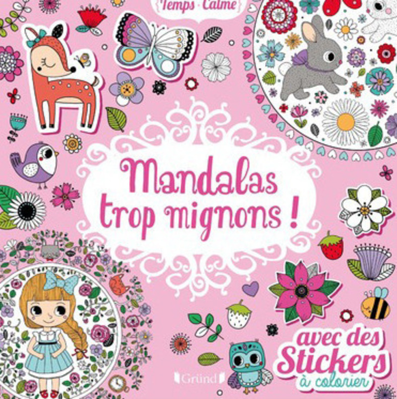 MANDALAS TROP MIGNONS ! AVEC DES STICKERS A COLORIER