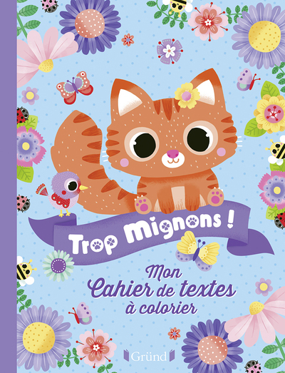 MON CAHIER DE TEXTES A COLORIER - TROP MIGNONS !