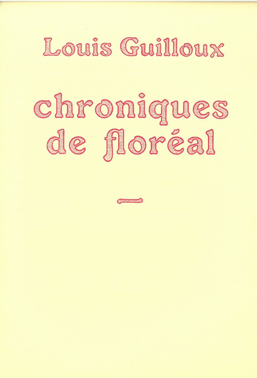 CHRONIQUES DE FLOREAL