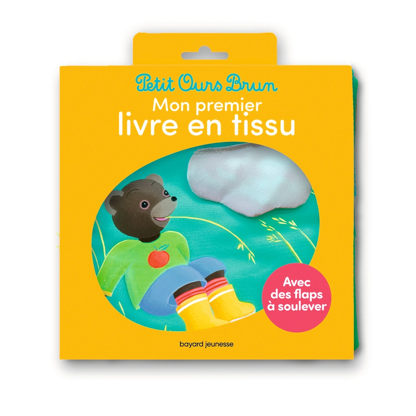 MON LIVRE TISSU PETIT OURS BRUN
