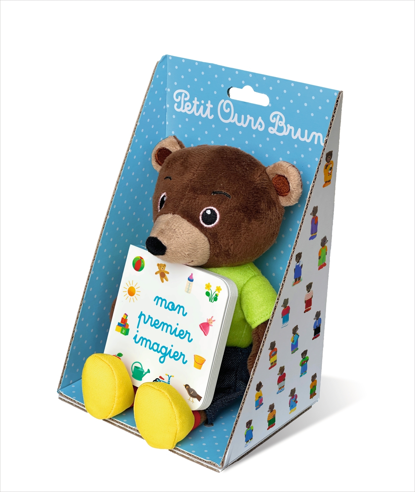 MA PELUCHE PETIT OURS BRUN ET SON IMAGIER - DES 1 AN