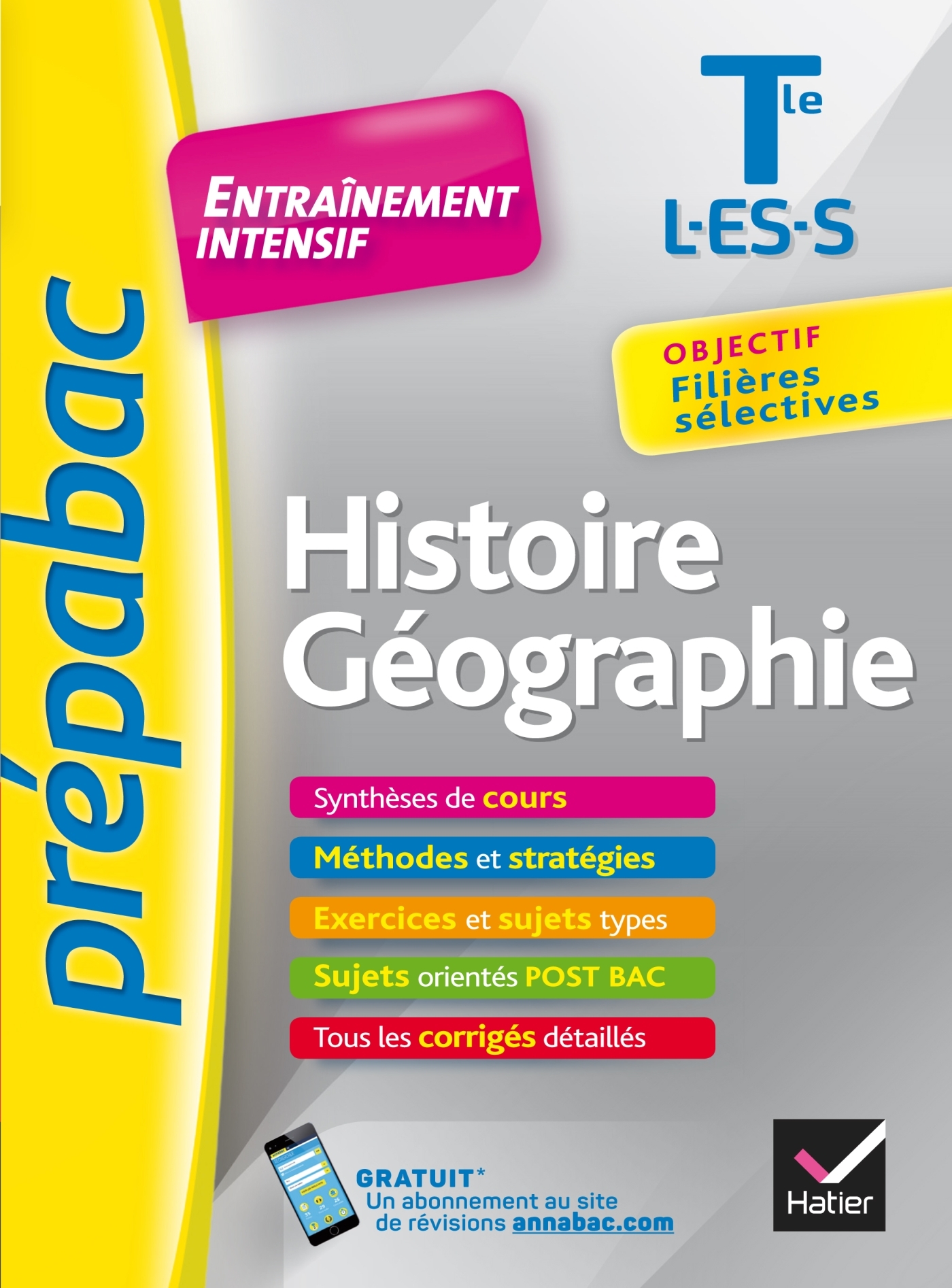 HISTOIRE-GEOGRAPHIE TLE L, ES, S - PREPABAC ENTRAINEMENT INTENSIF