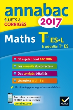 ANNALES ANNABAC 2017 MATHS TLE ES, L