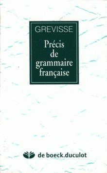 PRECIS DE GRAMMAIRE FRANCAISE