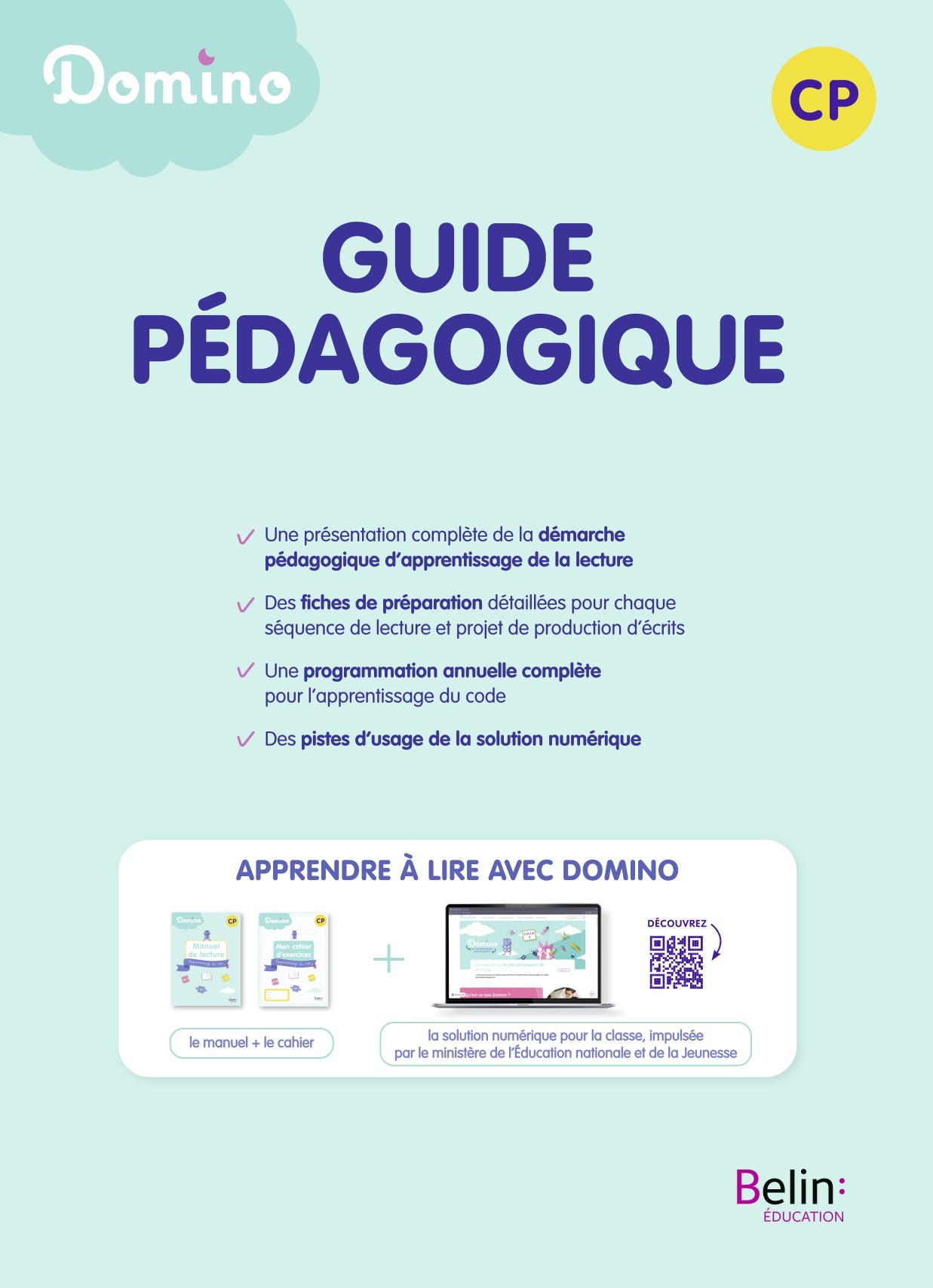 DOMINO GUIDE PEDAGOGIQUE LECTURE CP - APPRENDRE A LIRE AVEC DOMINO