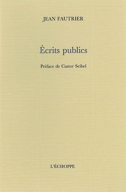 ECRITS PUBLICS