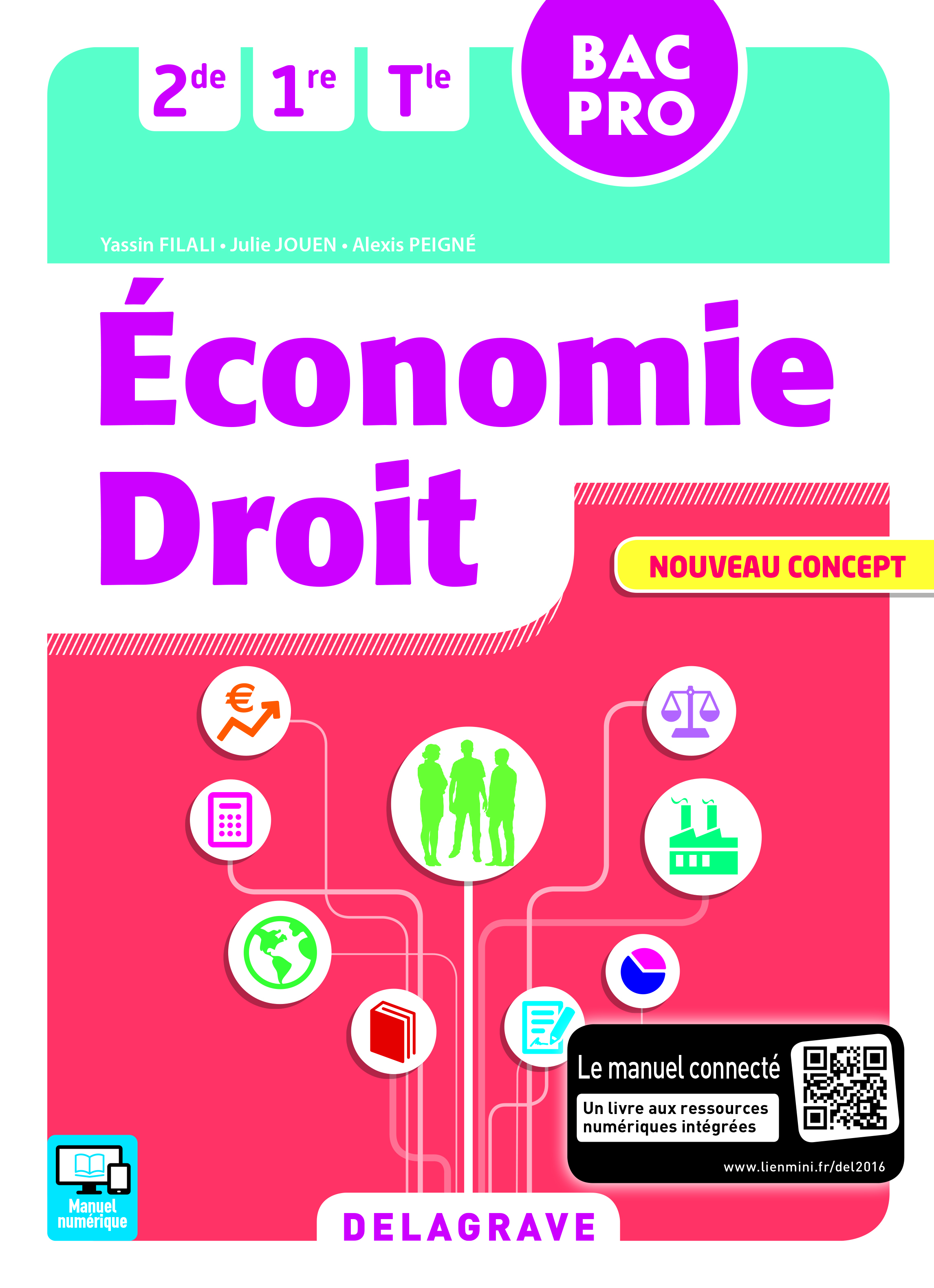 ECONOMIE DROIT 2E 1ERE TLE BAC PRO ELEVE NOUVEAU CONCEPT ED. 2016