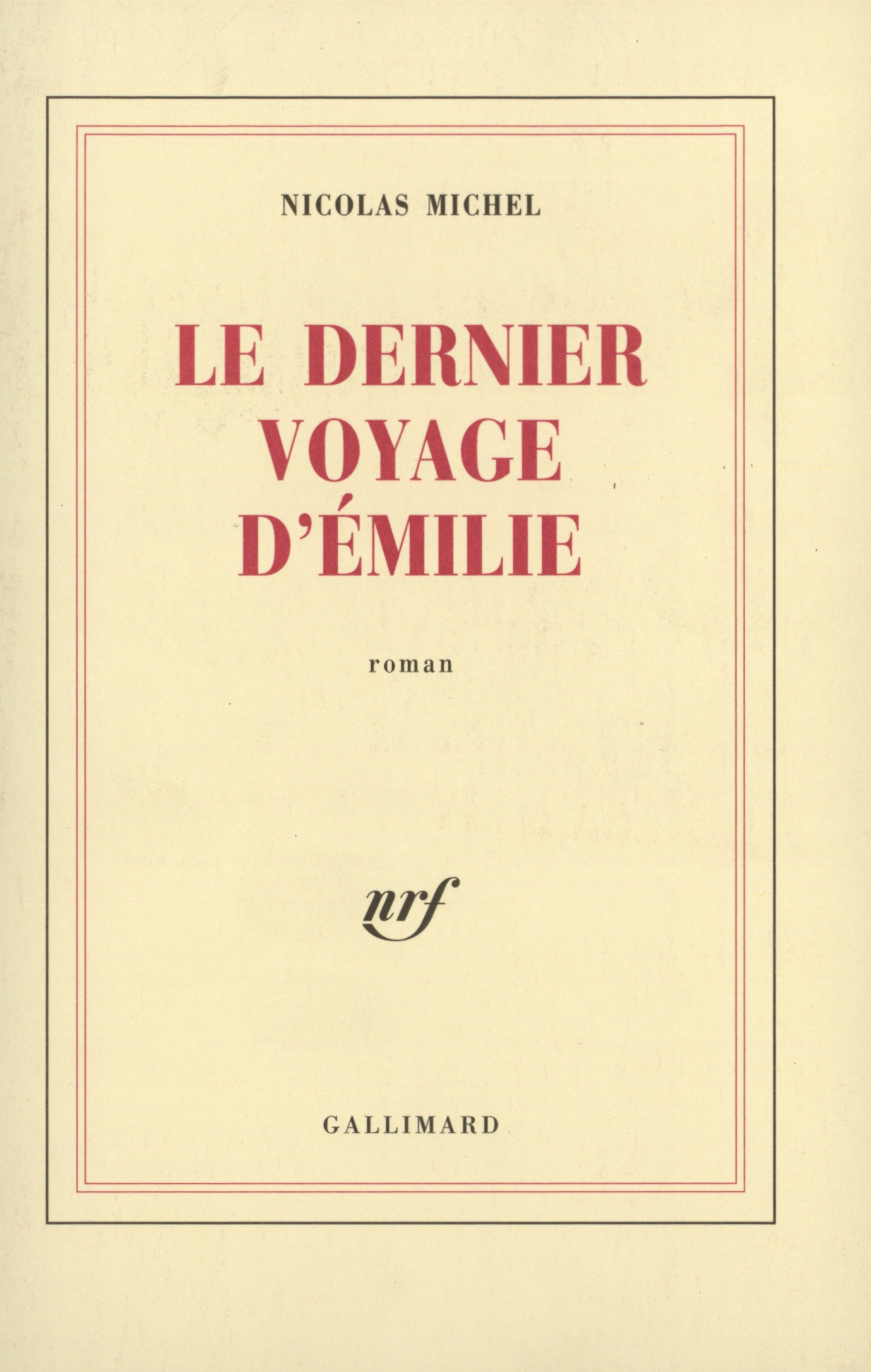 DERNIER VOYAGE D'EMILIE