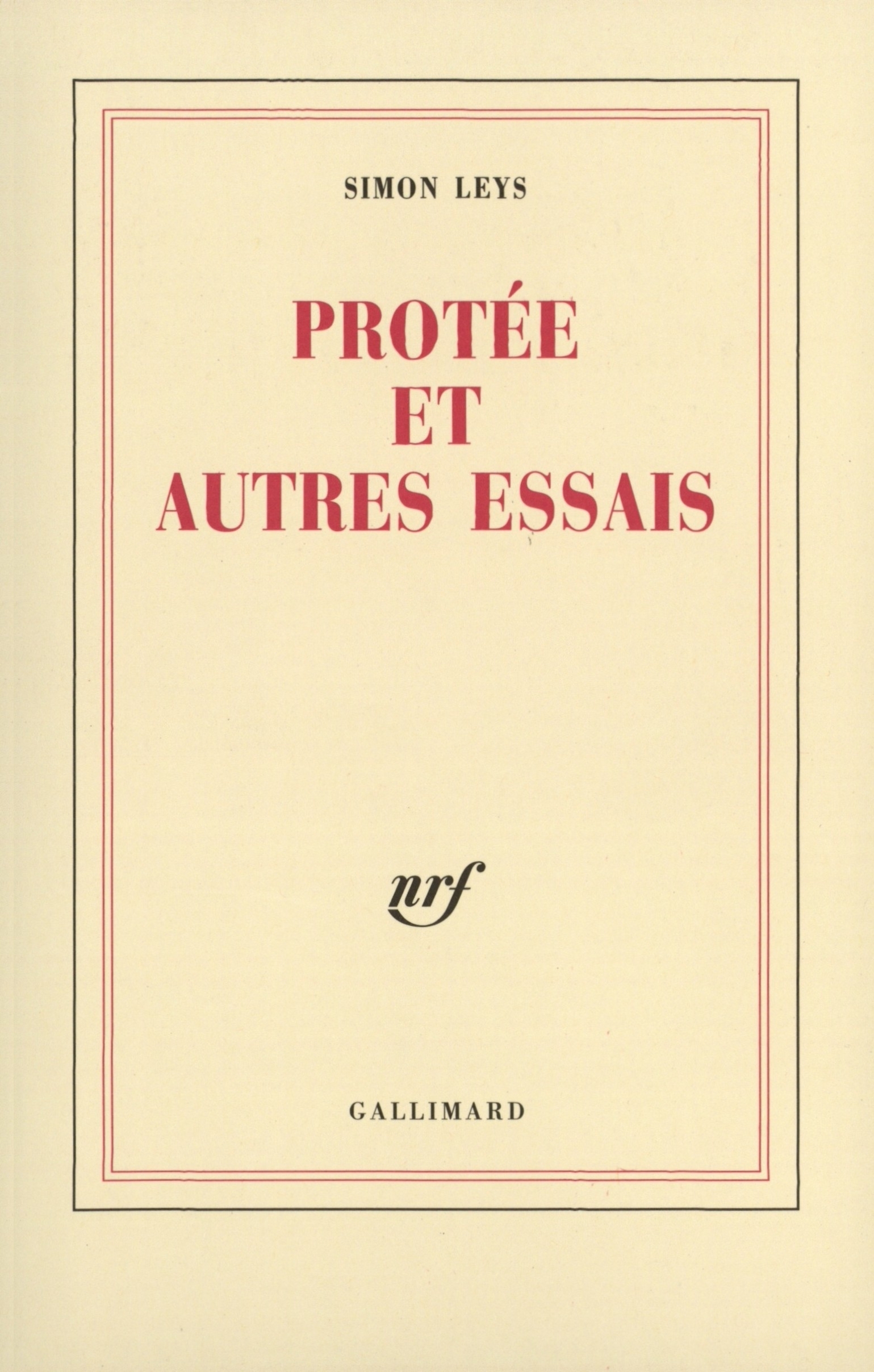PROTEE ET AUTRES ESSAIS
