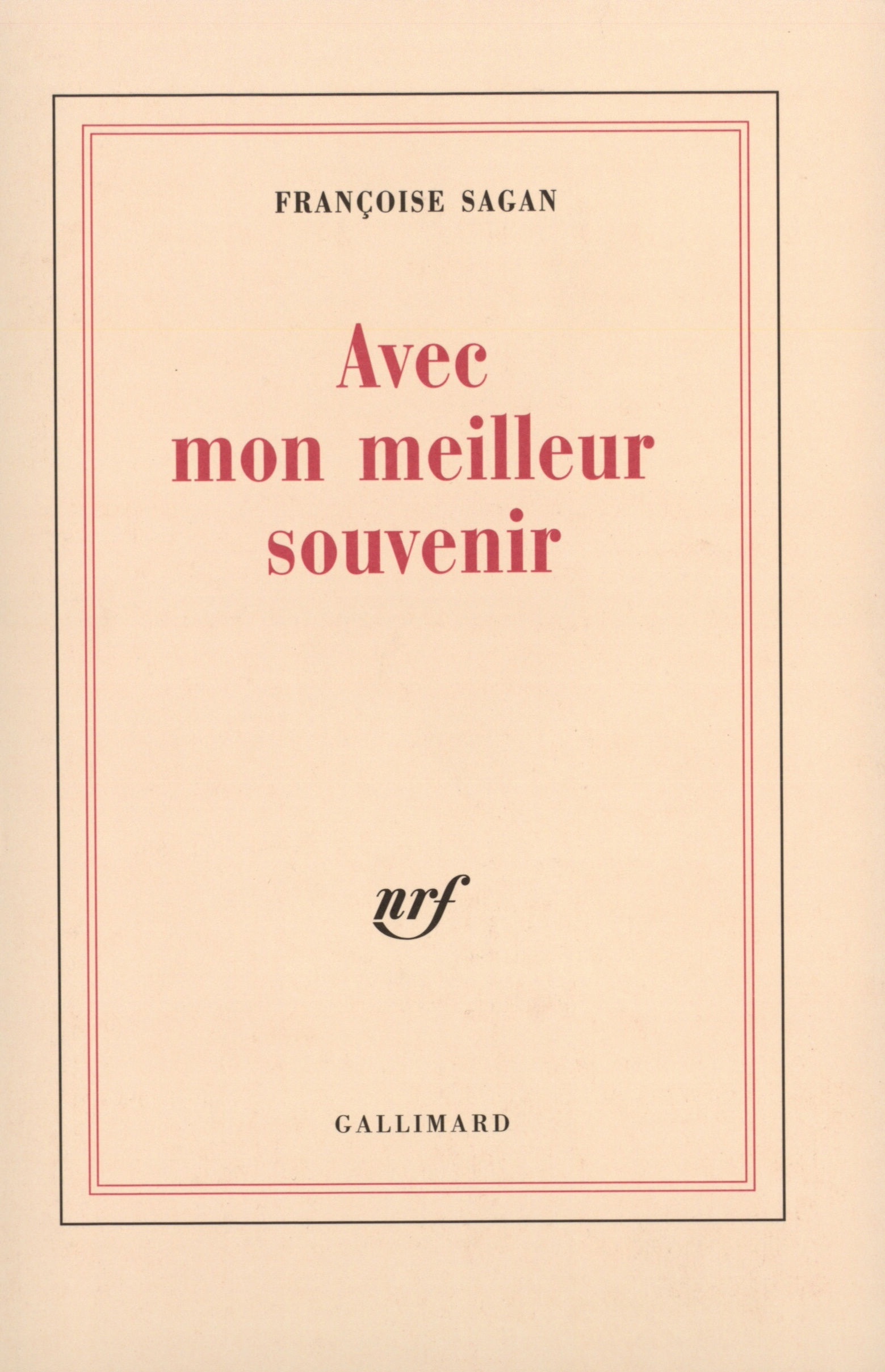 AVEC MON MEILLEUR SOUVENIR