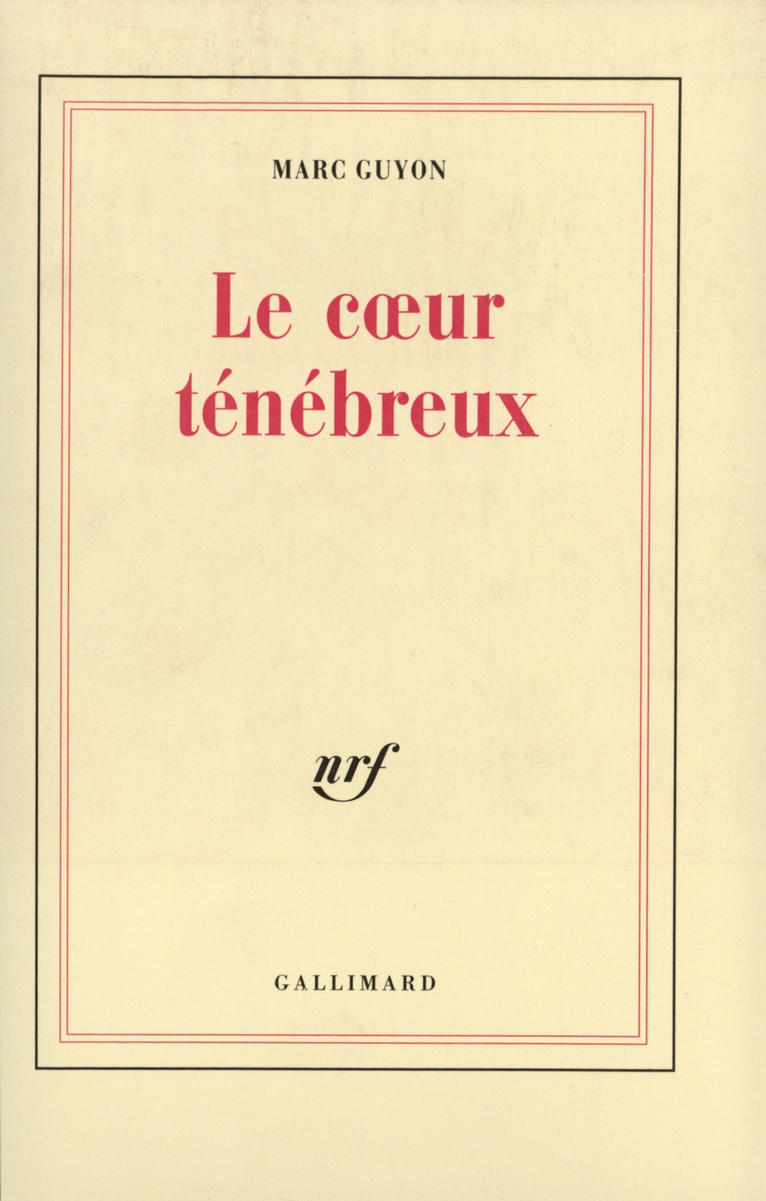COEUR TENEBREUX