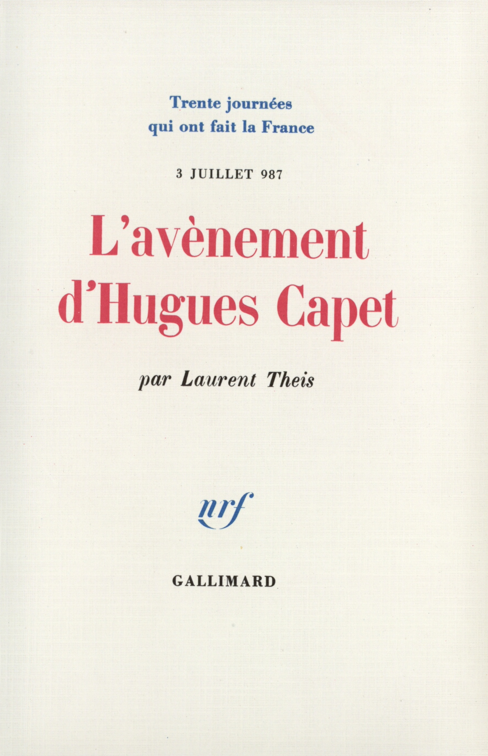 AVENEMENT D'HUGUES CAPET