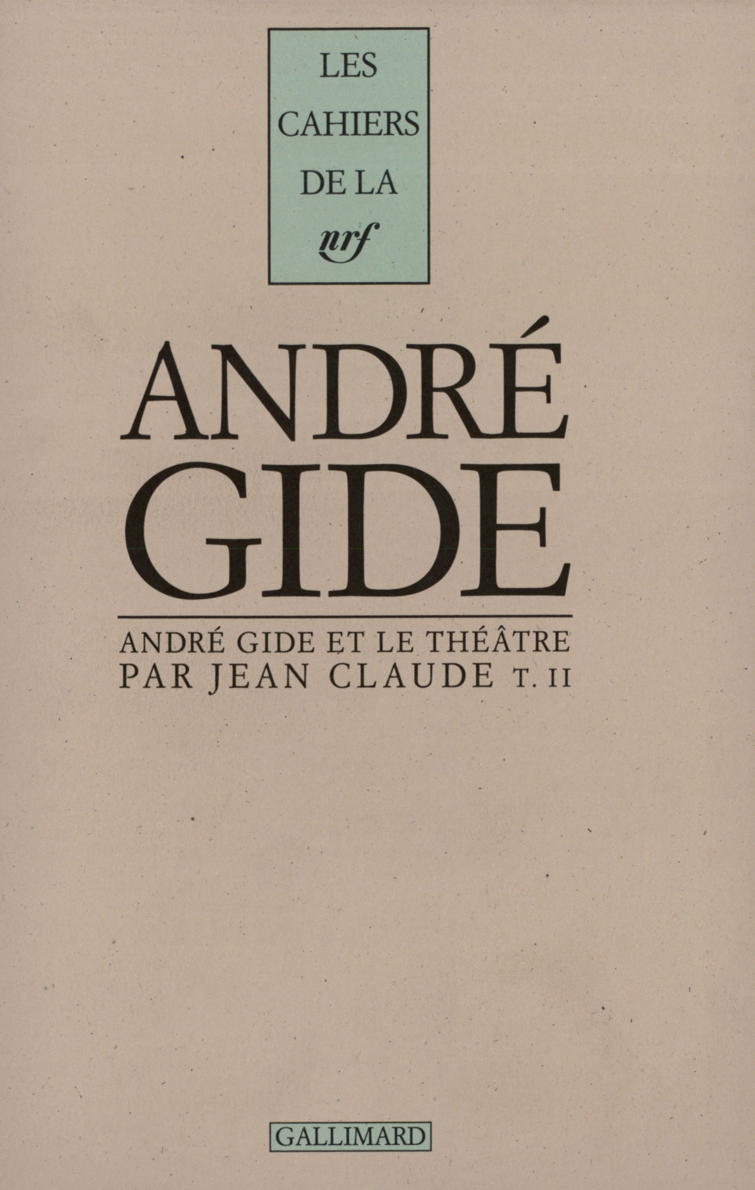 ANDRE GIDE ET LE THEATRE T2