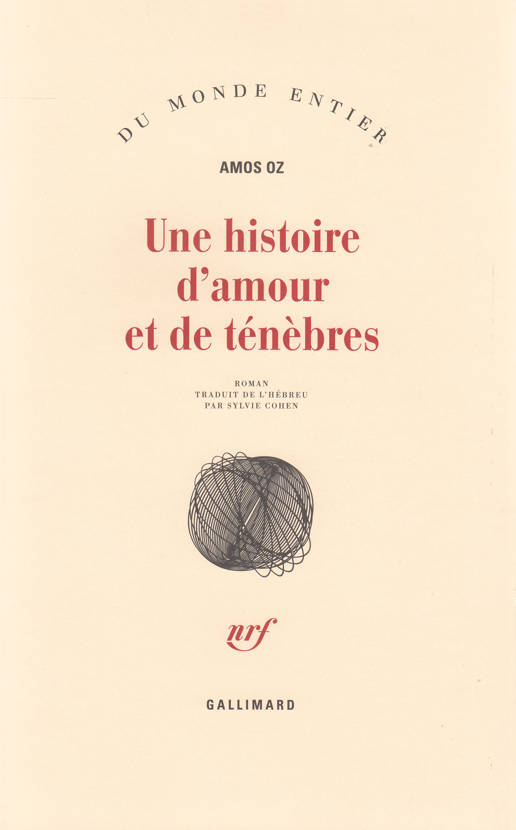 HISTOIRE D'AMOUR ET DE TENEBRES