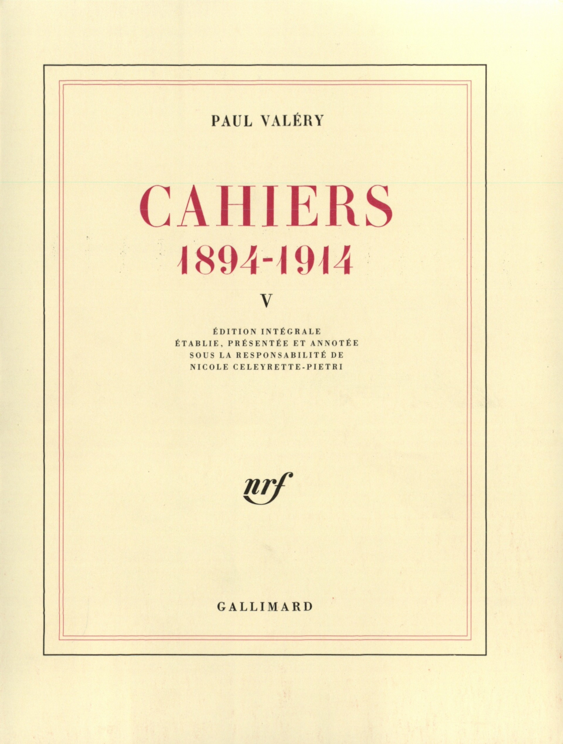 CAHIERS((1894-1914)) T5