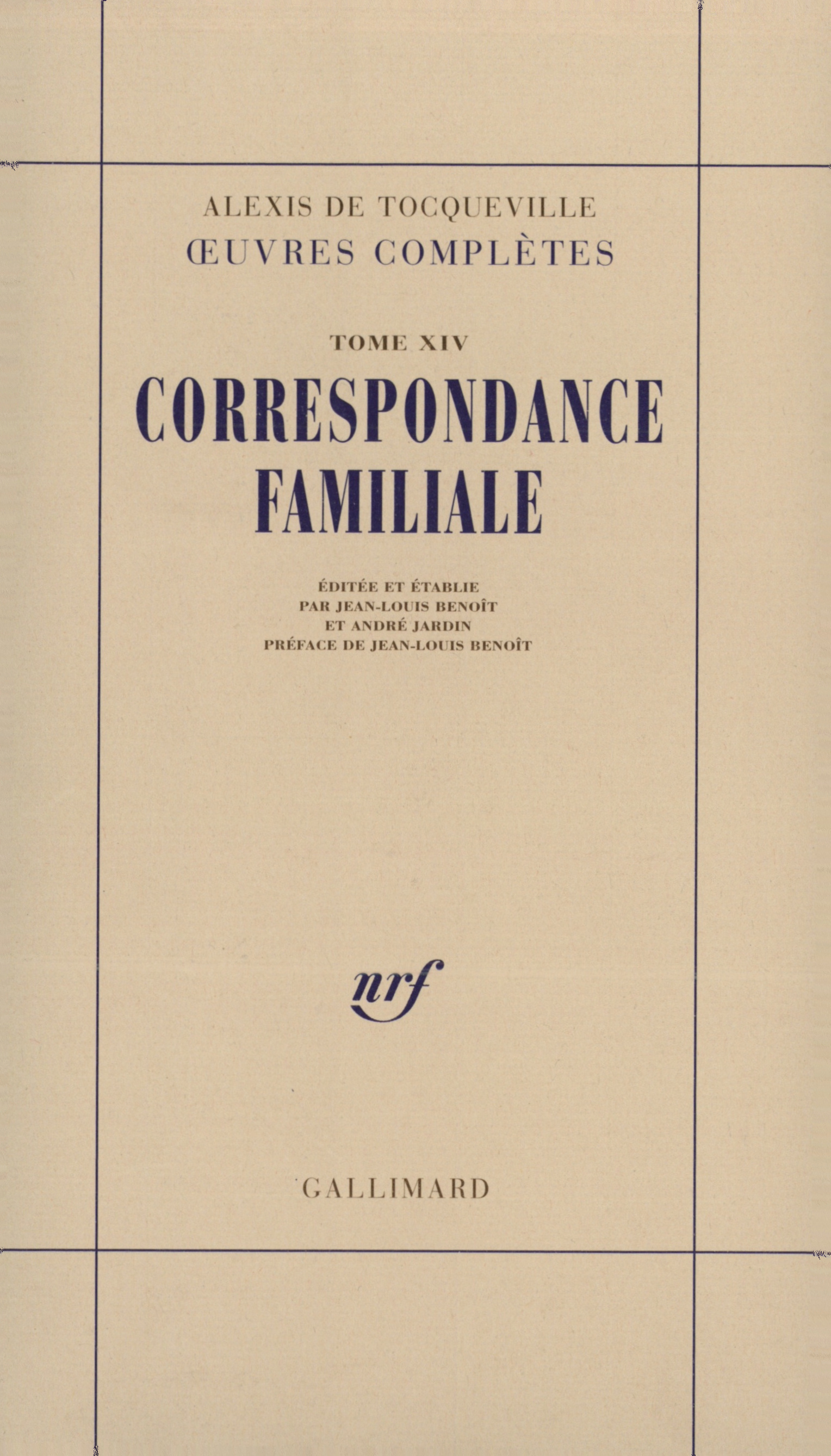 CORRESPONDANCE FAMILIALE