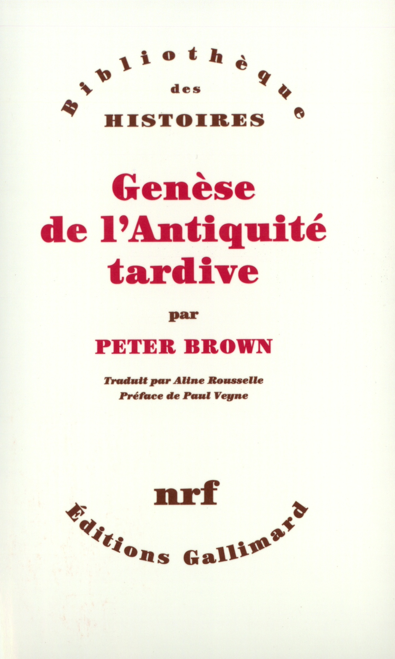 GENESE DE L´ANTIQUITE TARDIVE