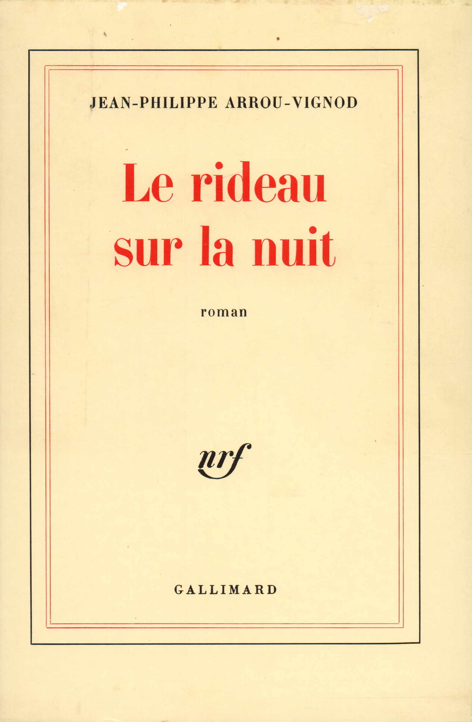 RIDEAU SUR LA NUIT