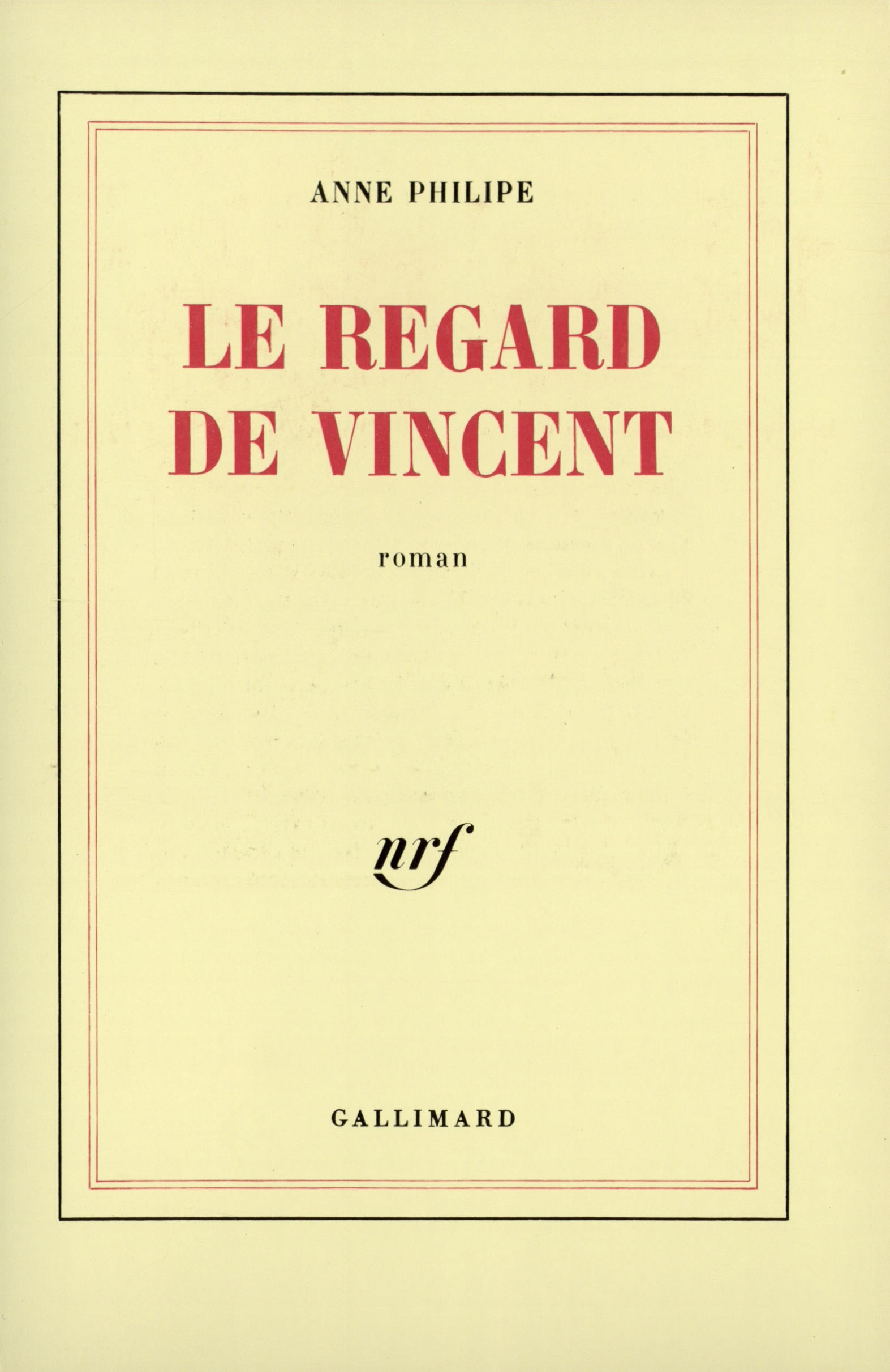 REGARD DE VINCENT