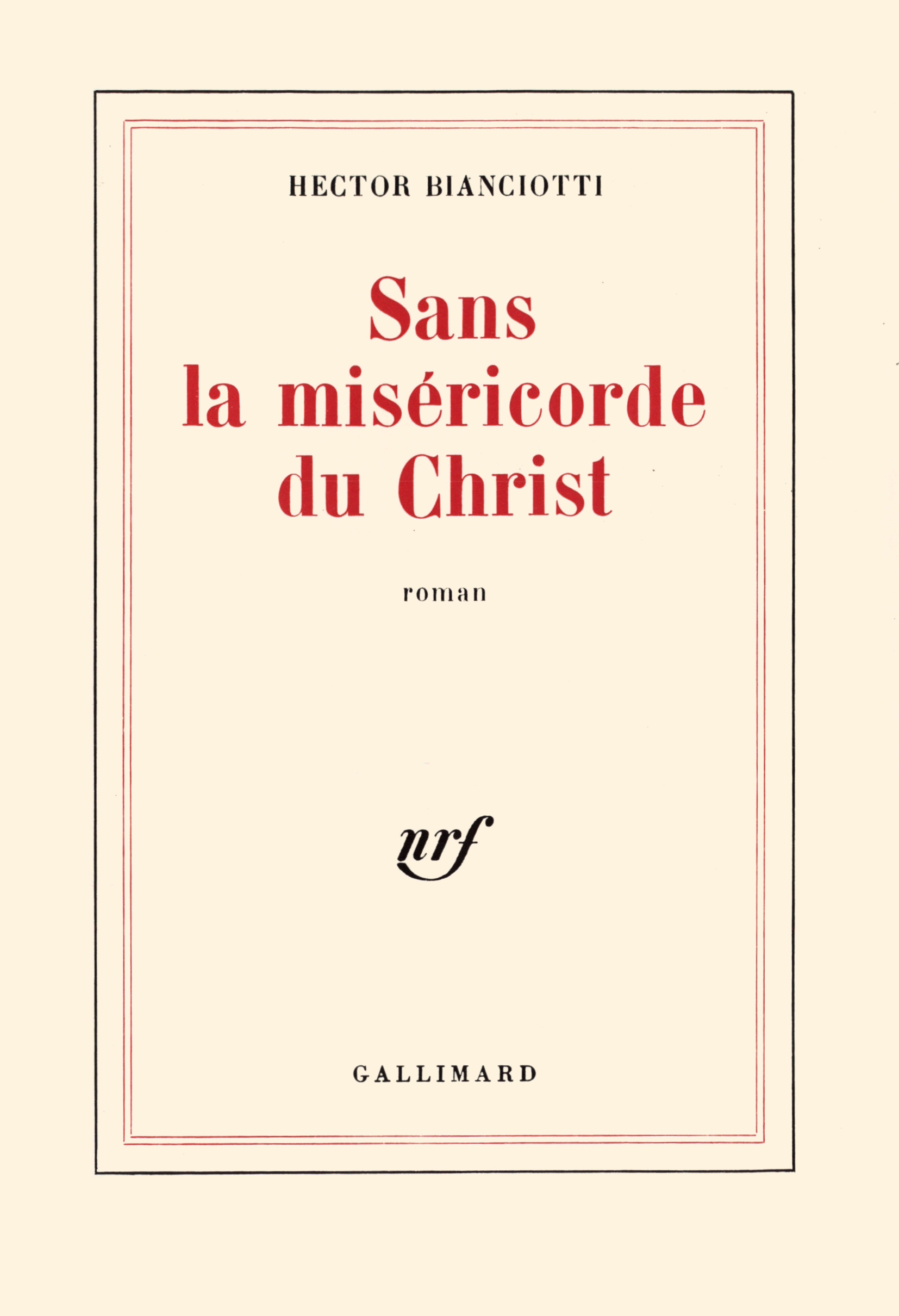 SANS LA MISERICORDE DU CHRIST
