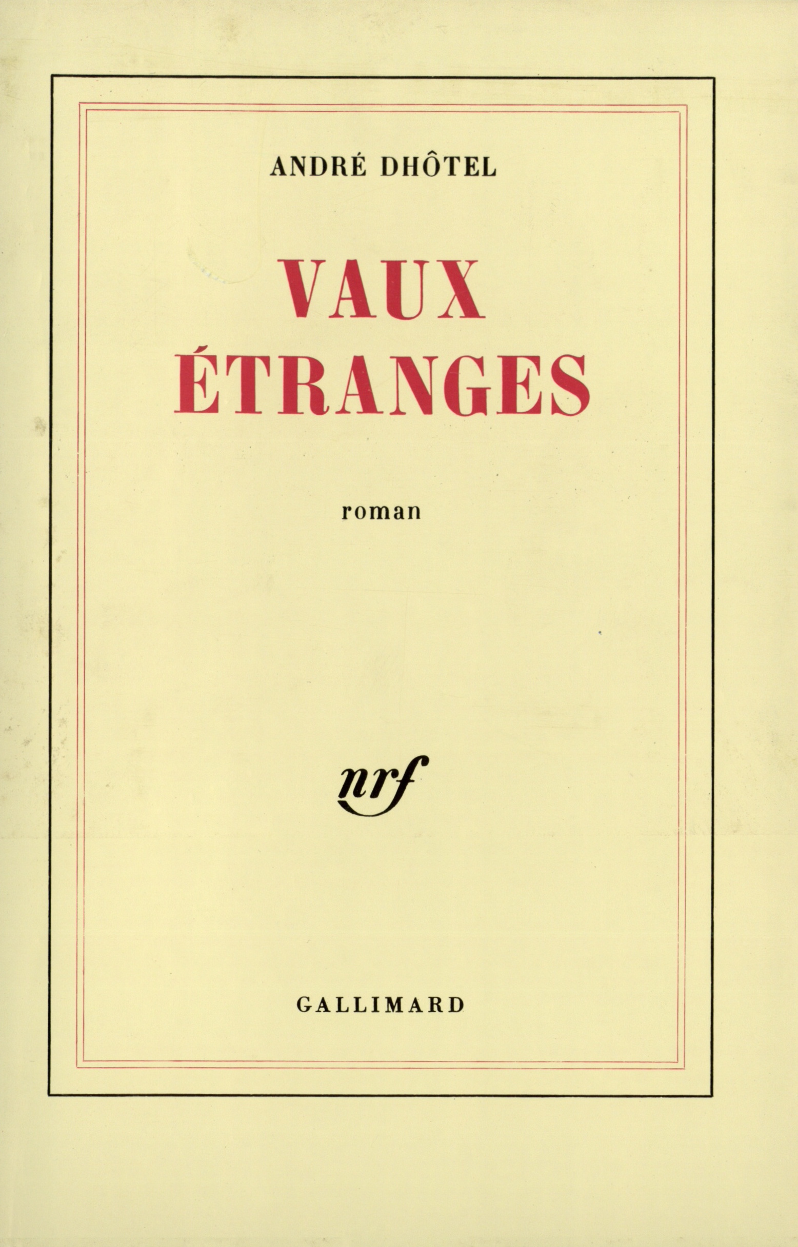VAUX ETRANGES