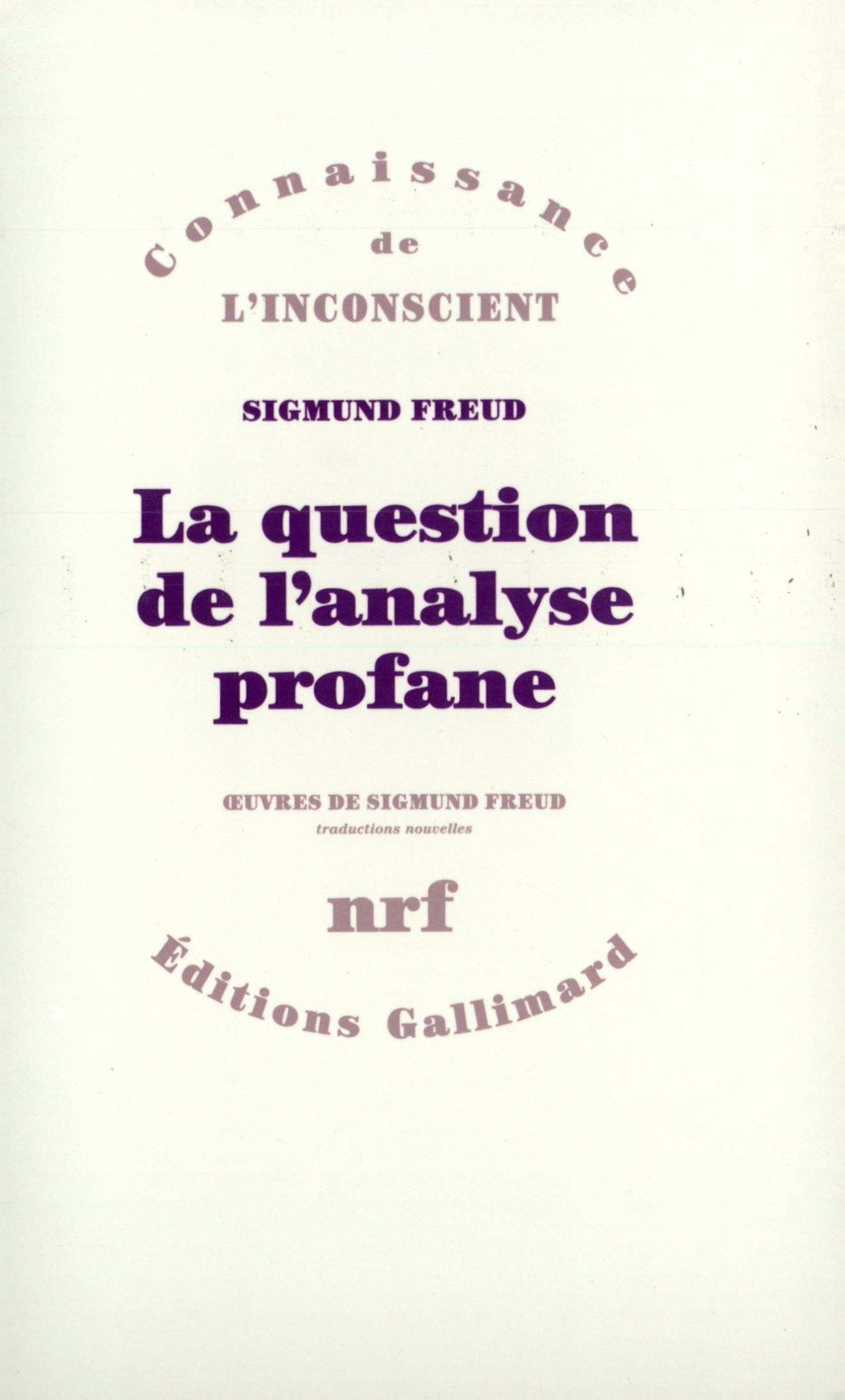 QUESTION DE L'ANALYSE PROFANE